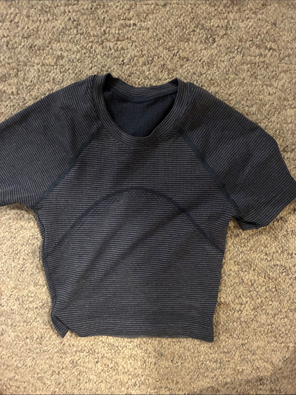 lululemon athletica Dark Charcoal Ribbed Short Sleeve Swiftly tech